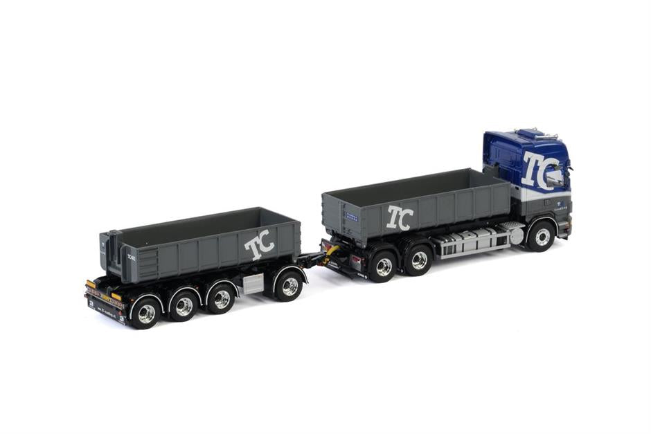 WSI Scania R TC Trading med krokløft og henger
