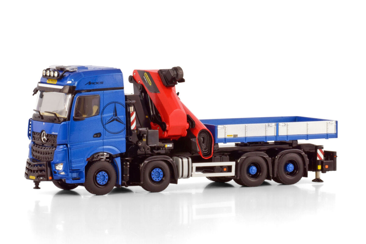 Premium Line; MERCEDES-BENZ AROCS MP5 BIG SPACE 8X4 WITH PALFINGER PK 1650 TEC + JIB DEMOUNTABLE BODY