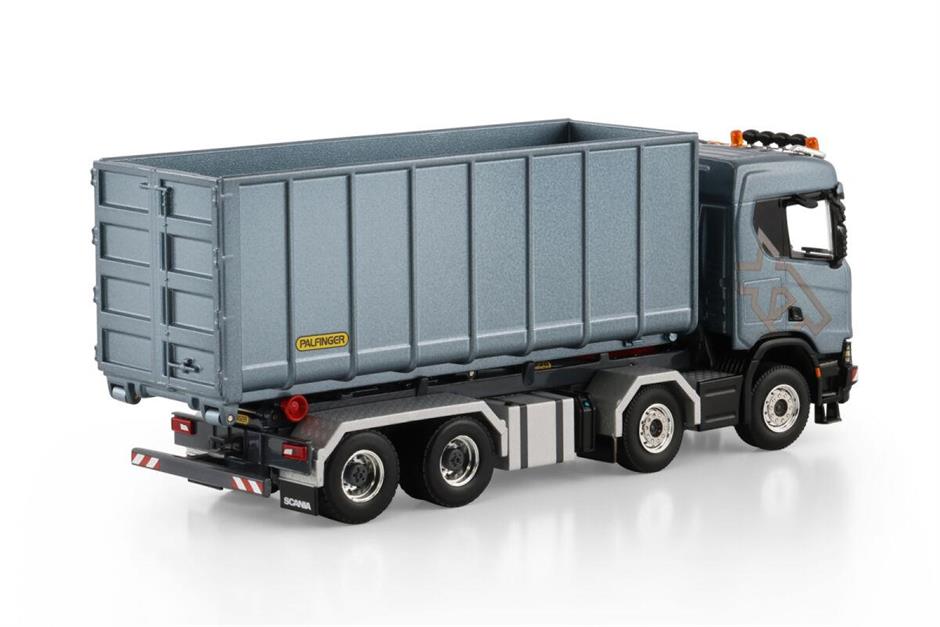 WSI Scania NG R 8x4/4 Krokløft og 40 kbm container åpen