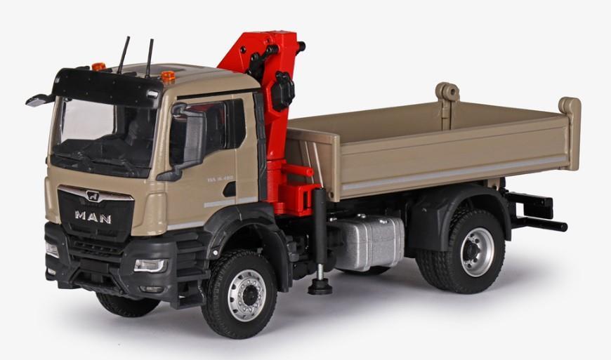 Conrad MAN TGS 4x4 med kran og 3-veis tipp