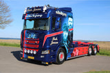 Brdr. Jensen; SCANIA R NORMAL CR20N RIGED TRUCK WITH HOOKLIFT SYSTEM 6X2 TAG AXLE