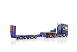 JB Bilbärgning; SCANIA R NORMAL CR20N 6X2 TAG AXLE SEMI WHEEL WELL LOW LOADER - 4 AXLE