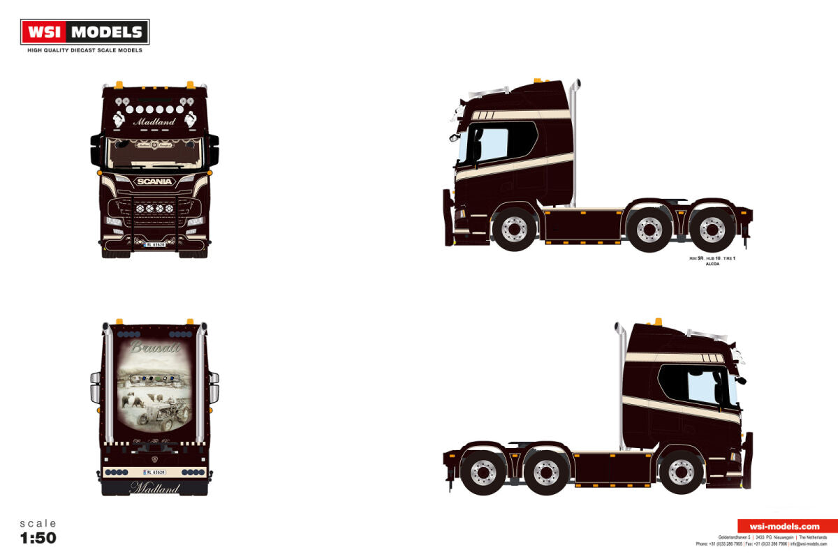 Madland; SCANIA R HIGHLINE CR20H 6X2 TAG
