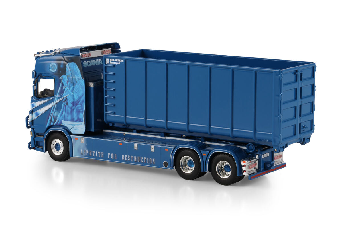 Molander; SCANIA S HIGHLINE CS20H RIGED TRUCK WITH HOOKLIFT SYSTEM 6X2 TAG AXLE + 40M3 CONTAINER