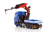 Premium Line; MERCEDES-BENZ AROCS MP5 BIG SPACE 8X4 WITH PALFINGER PK 1650 TEC + JIB DEMOUNTABLE BODY