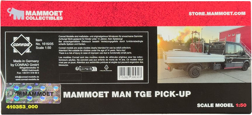Mammoet MAN TGE pick-up